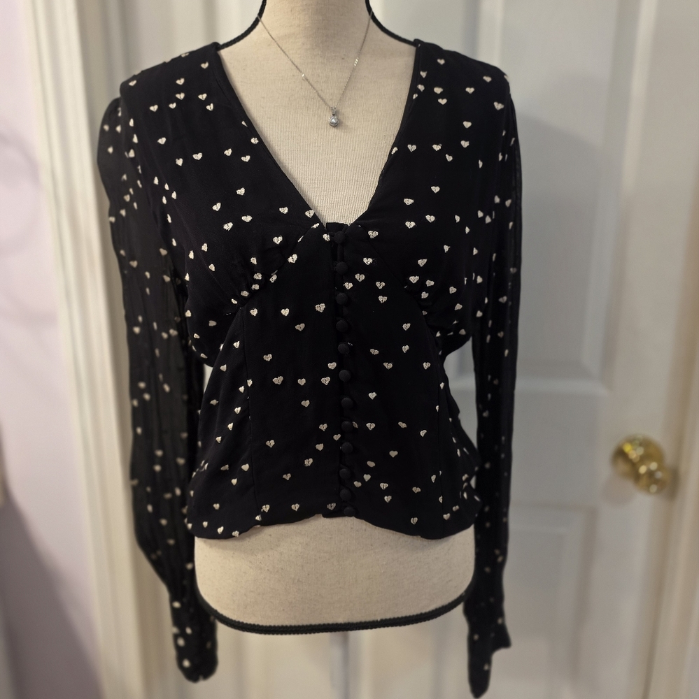 Black Long Sleeve Top